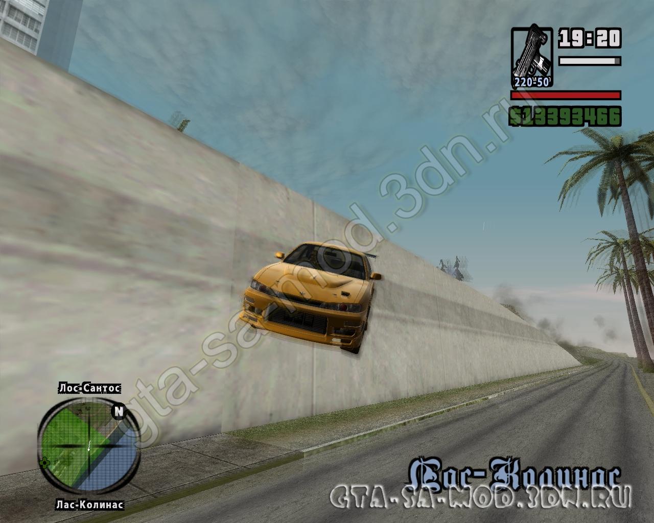 Замедление времени в воздухе GTA San Andreas